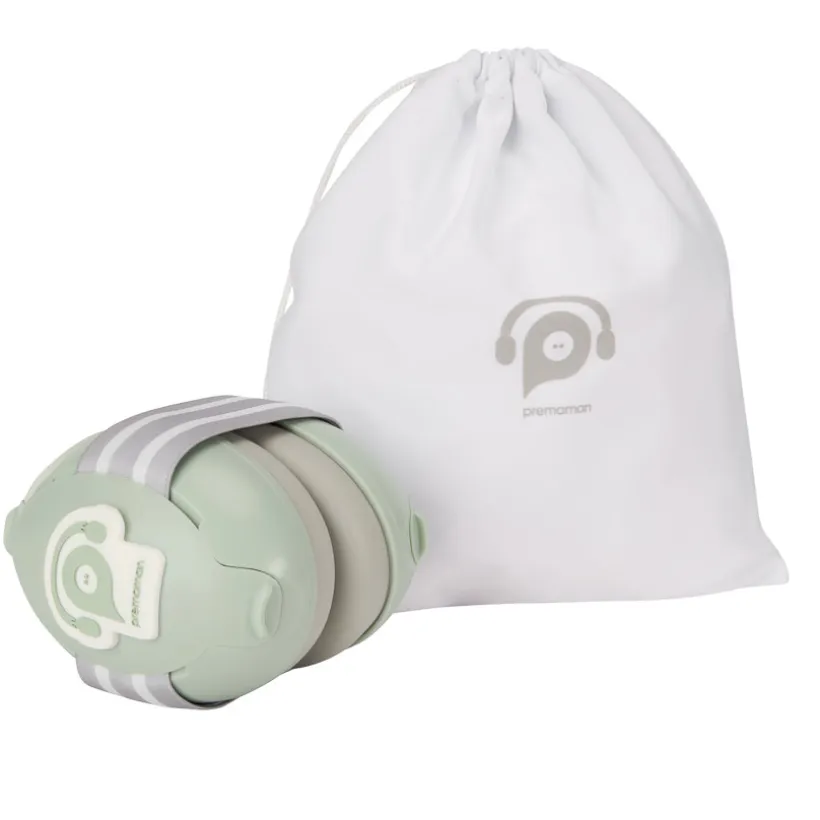 Casque anti-bruit pour bébé vert