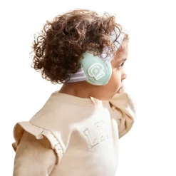 Casque anti-bruit pour bébé vert