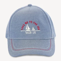 Casquette à bateau brodé pour garçon