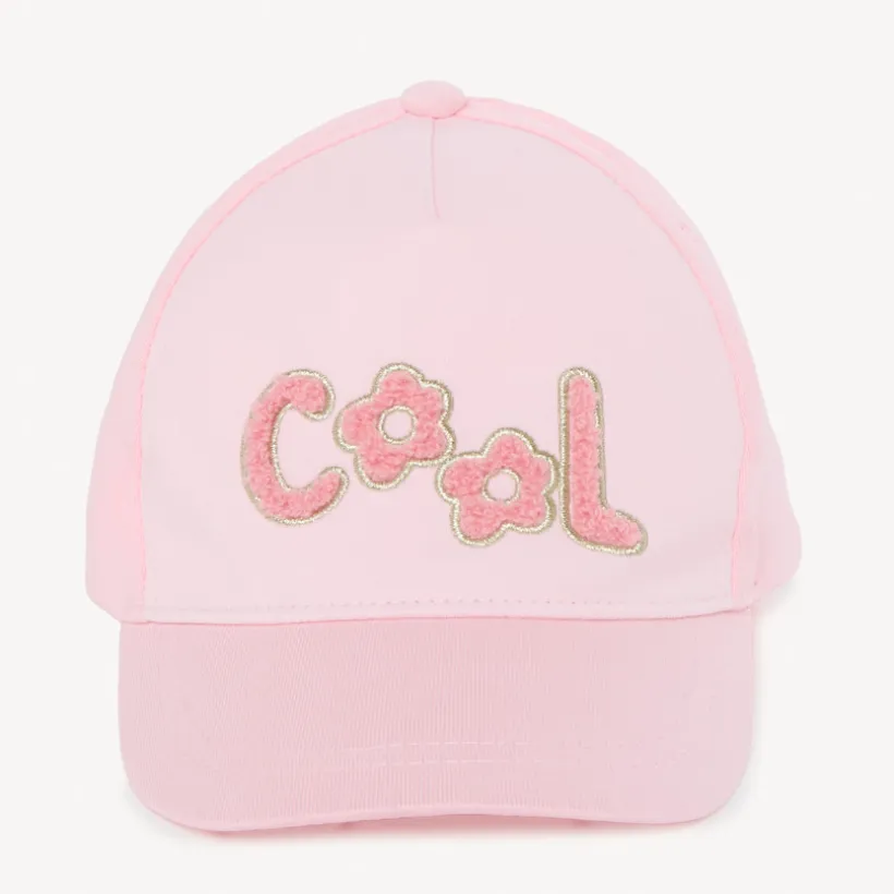 Casquette molleton à patchs bouclette pour bébé fille