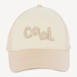 Casquette molleton à patchs bouclette pour fille