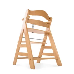 Chaise haute en bois Alpha+ coloris naturel