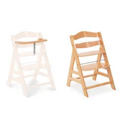 Chaise haute en bois Alpha+ coloris naturel