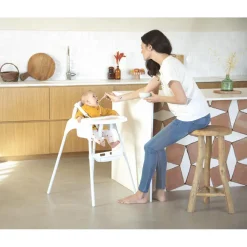 Chaise haute 2 en 1 Capucine - Blanc