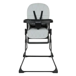 Chaise haute fixe et compacte Joséphine - Noire et Grise