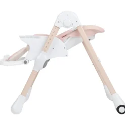 Chaise haute réglable Jude 0+ rose