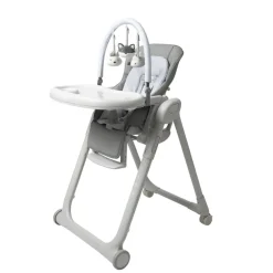 Chaise haute réglable multifonctions Harper gris