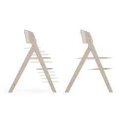 Chaise haute évolutive en bois Click & Fold all natural