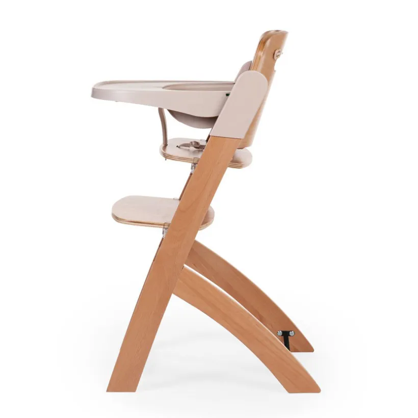 Chaise-haute évolutive Evosit coloris bois naturel/beige