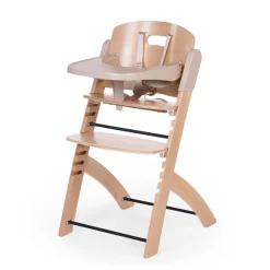 Chaise-haute évolutive Evosit coloris bois naturel/beige