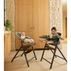 Chaise haute évolutive Willow - Bois/Gris