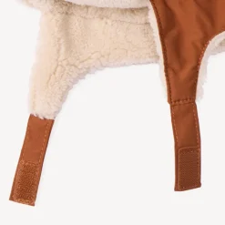 Chapka ludique ourson bi-matière pour bébé garçon