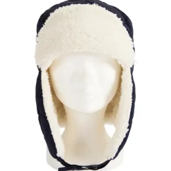 Chapka uni en toile et doublure sherpa pour garçon