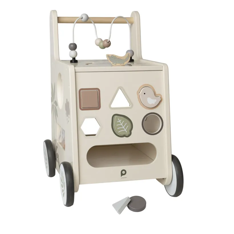 Chariot de marche ludique en bois Little Savane