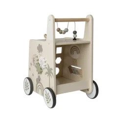 Chariot de marche ludique en bois Little Savane