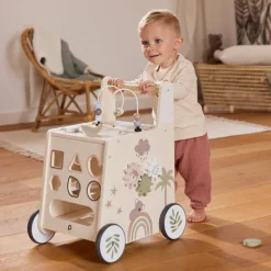 Chariot de marche ludique en bois Little Savane