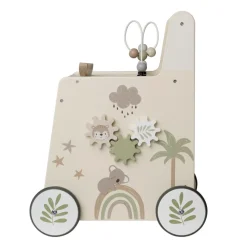 Chariot de marche ludique en bois Little Savane