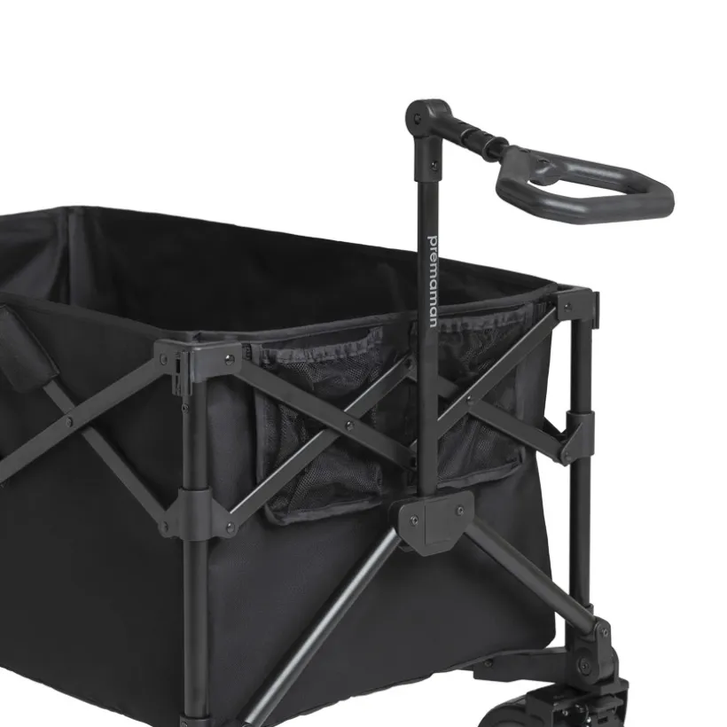 Chariot de transport pliable noir