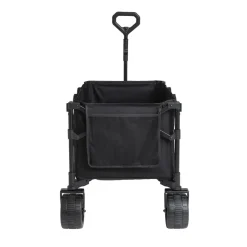 Chariot de transport pliable noir