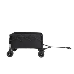 Chariot de transport pliable noir