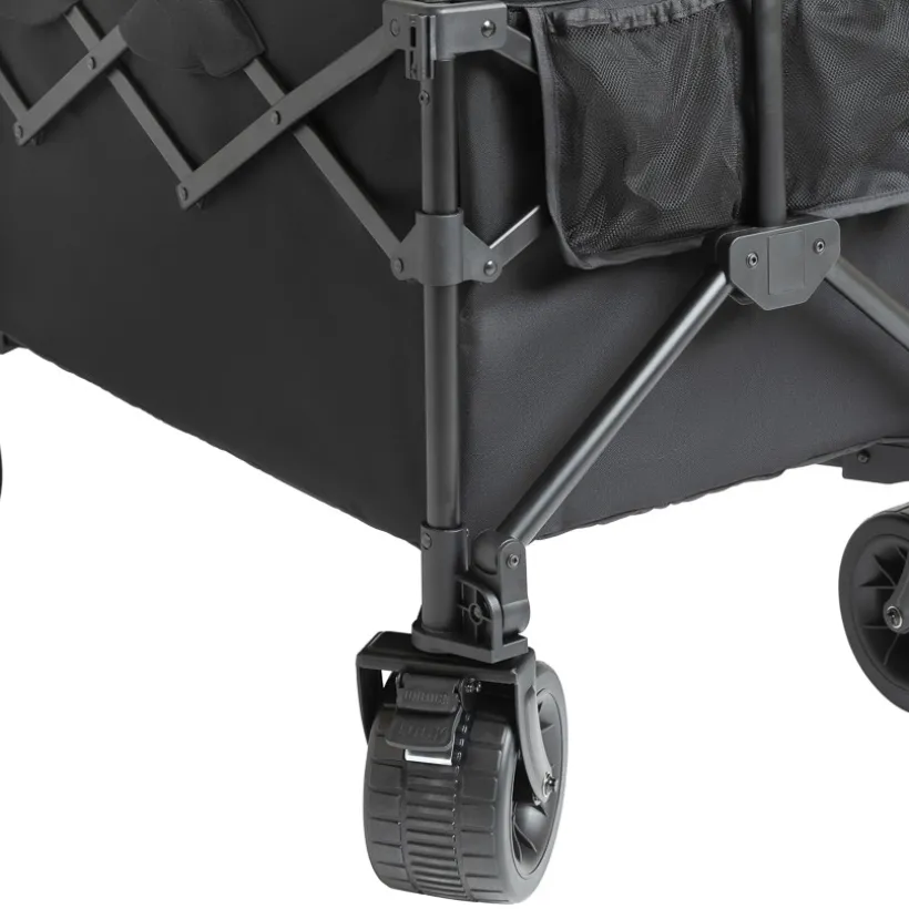 Chariot de transport pliable noir