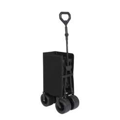 Chariot de transport pliable noir
