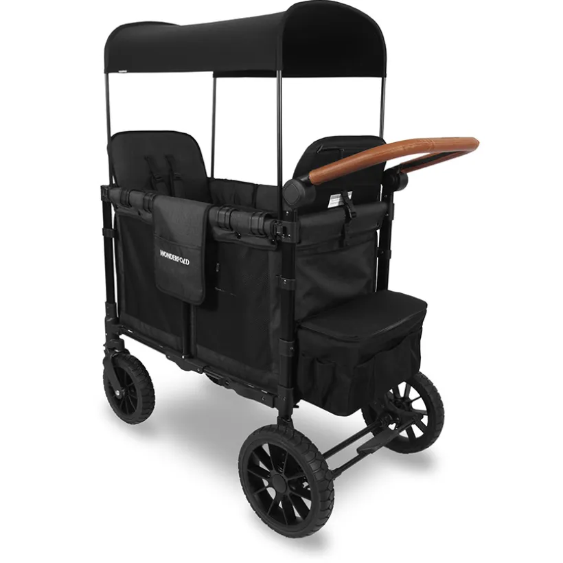 Chariot de transport pour enfants double Luxe Volcano Black