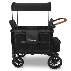 Chariot de transport pour enfants double Luxe Volcano Black