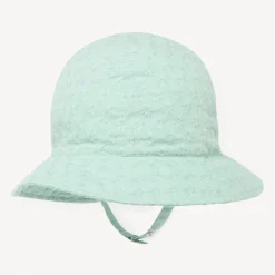 Charlotte en broderie anglaise avec nœud pour bébé fille