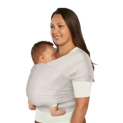 Écharpe de portage en mesh Aura soft grey