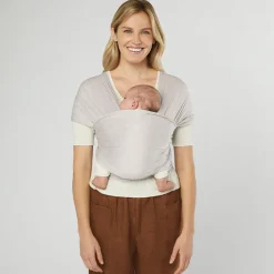Écharpe de portage en mesh Aura soft grey