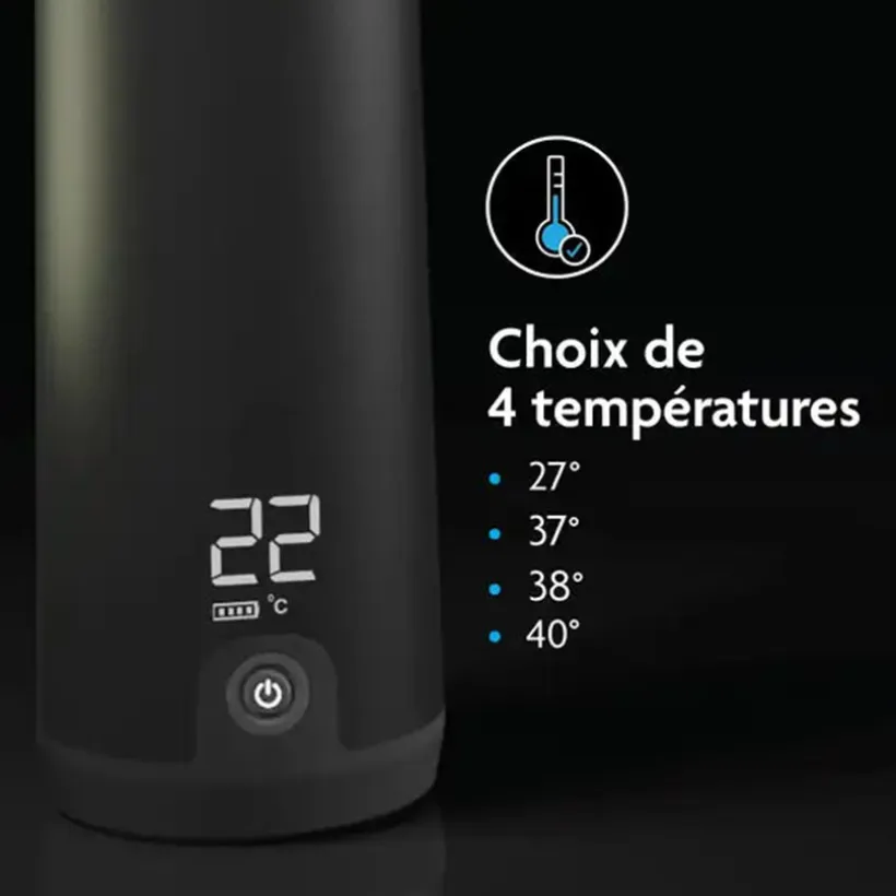 Chauffe-biberon nomade Superfast Portable Warmer Noir