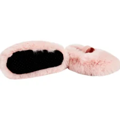 Chaussons babies en fausse fourrure unie pour fille