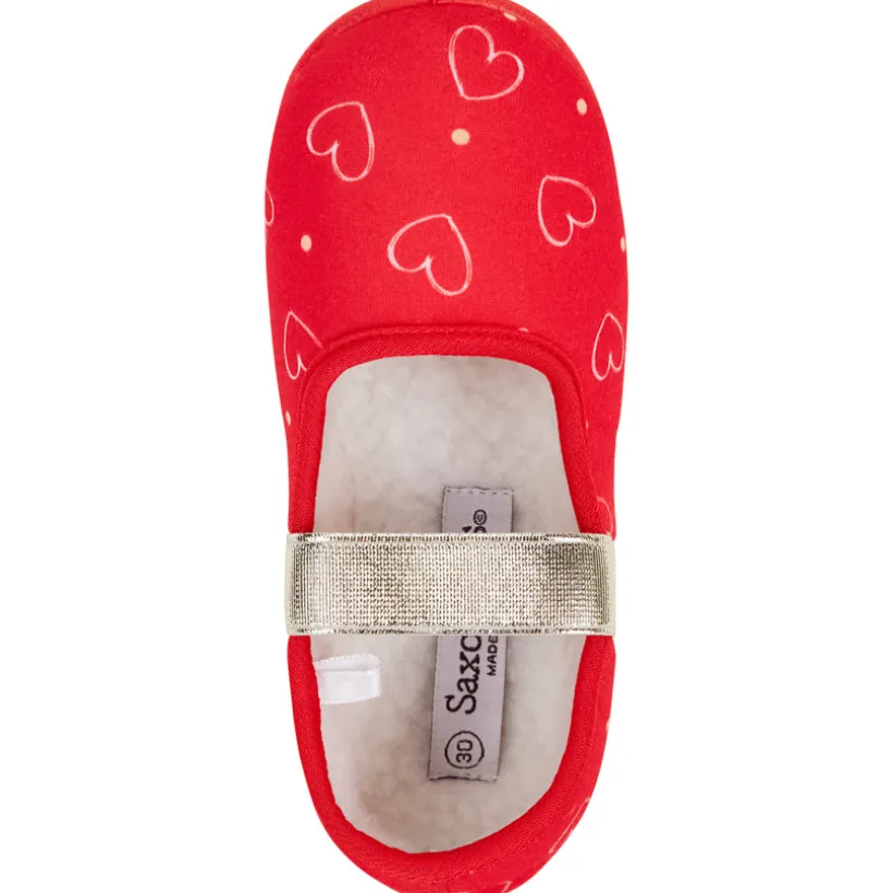 Chaussons babies imprimé cœurs pour fille