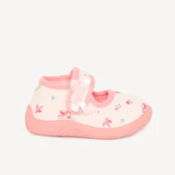 Chaussons babies imprimé fantaisie pour bébé fille