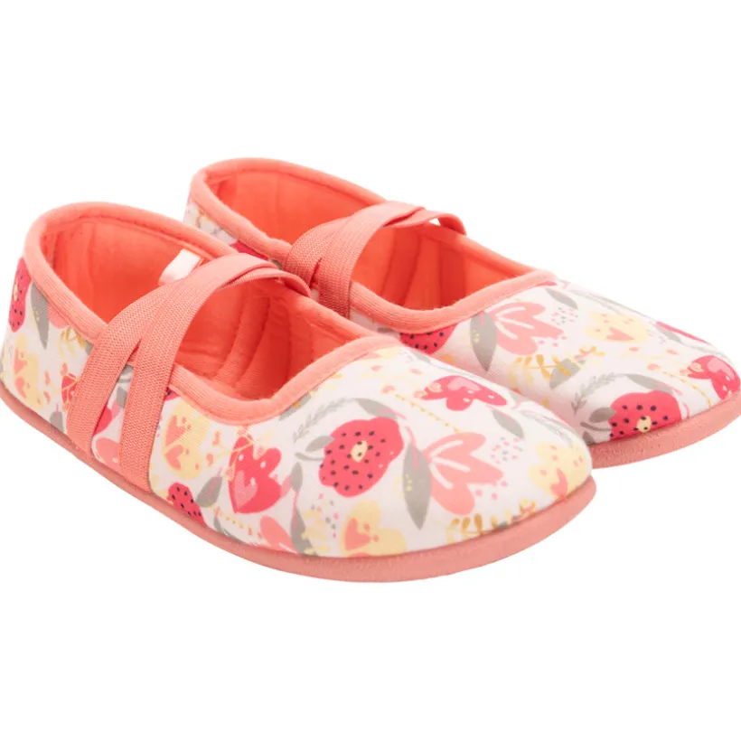 Chaussons babies imprimé floral pour fille