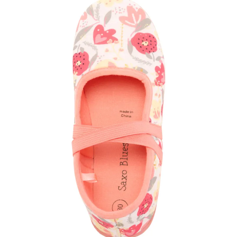 Chaussons babies imprimé floral pour fille