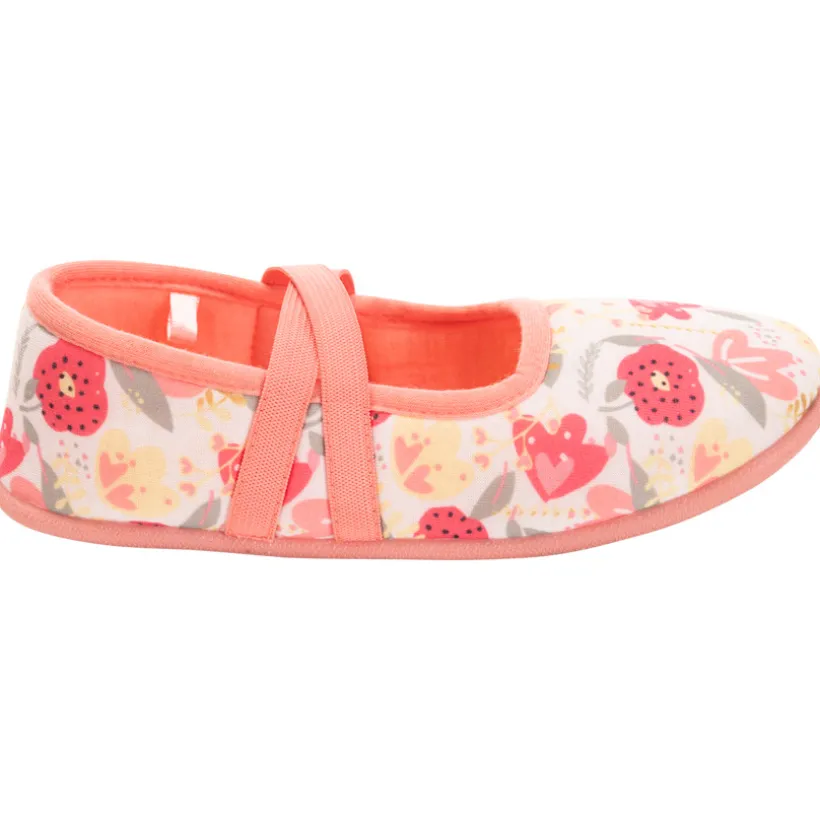 Chaussons babies imprimé floral pour fille