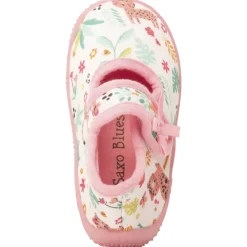 Chaussons babies à scratch imprimé jungle pour bébé fille