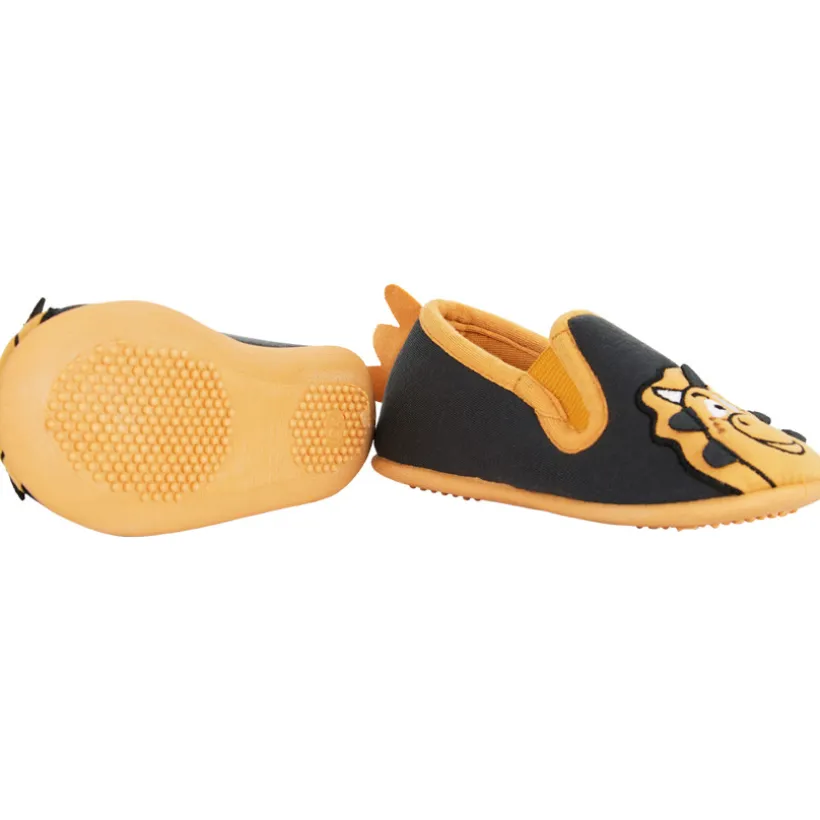 Chaussons bas bicolores dinosaure pour garçon