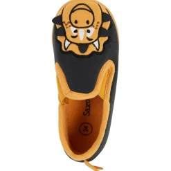 Chaussons bas bicolores dinosaure pour garçon