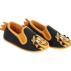 Chaussons bas bicolores dinosaure pour garçon