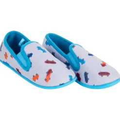 Chaussons bas imprimé skates pour garçon