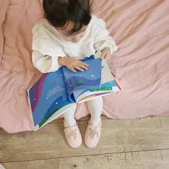 Chaussons bébé en cuir 18-24M Maguy la souris rose