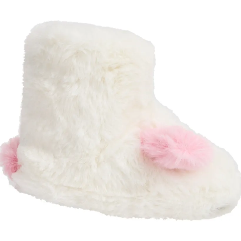 Chaussons bottes à fausse fourrure chien pour bébé fille