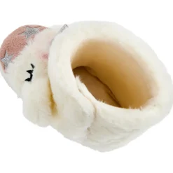 Chaussons bottes à fausse fourrure licorne pour fille