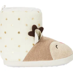 Chaussons bottes renne de Noël pour bébé fille