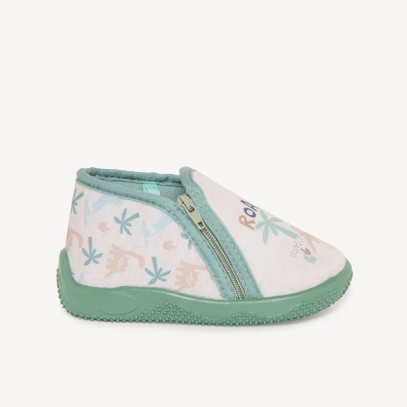 Chaussons bottillons motifs dino pour bébé garçon