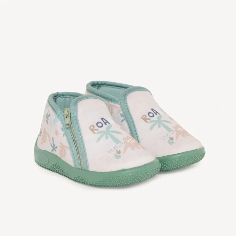 Chaussons bottillons motifs dino pour bébé garçon