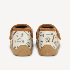 Chaussons bottillons patch brodé ours et oreilles en relief pour garçon